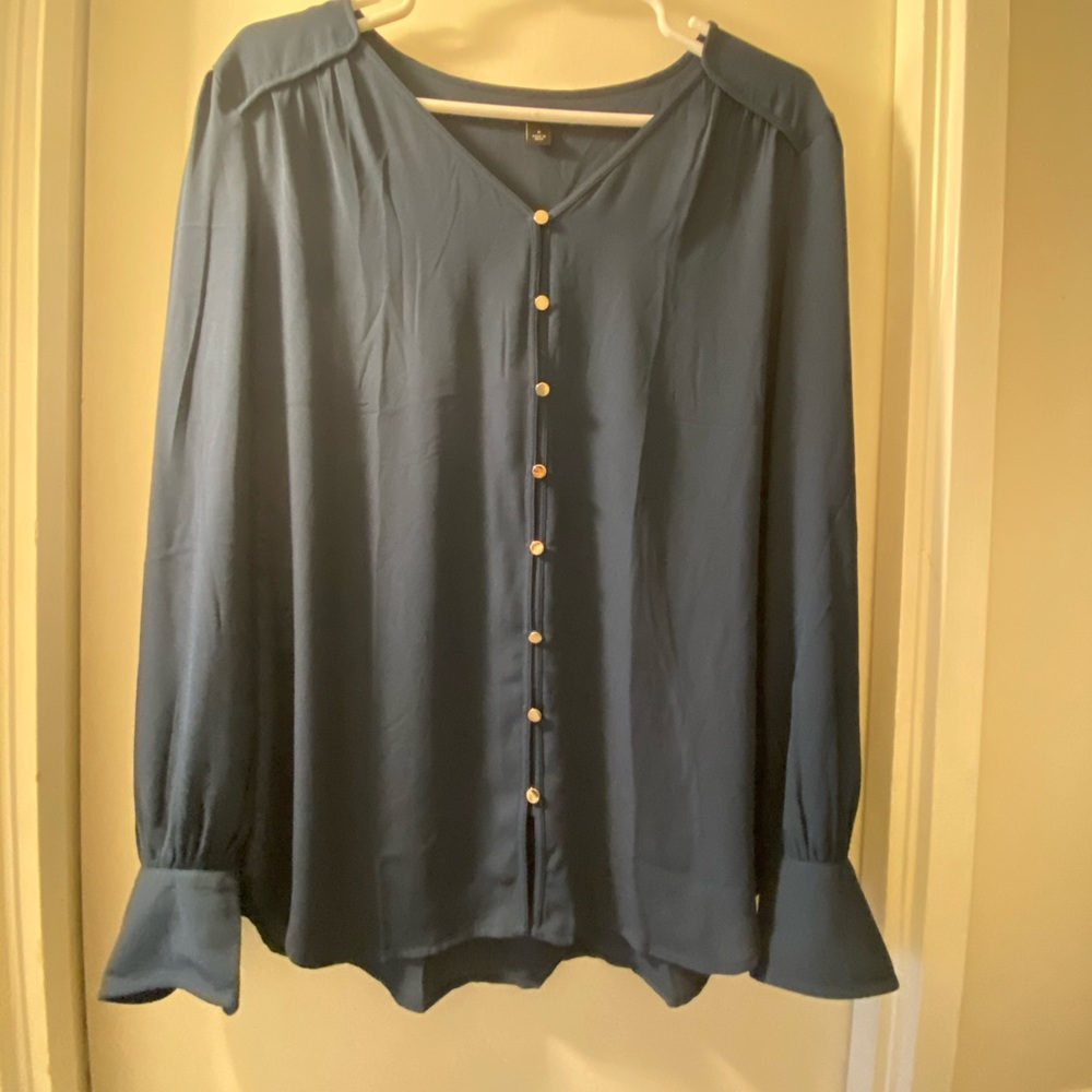 Ann Taylor Long Sleeves Teal